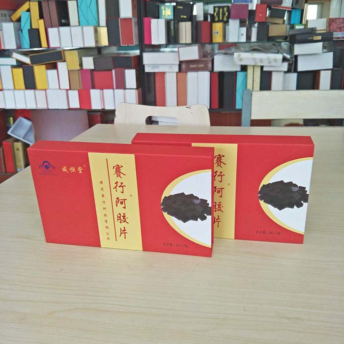 阿胶块礼品盒阿胶片精裱盒包装木盒子厂家供应支持订做