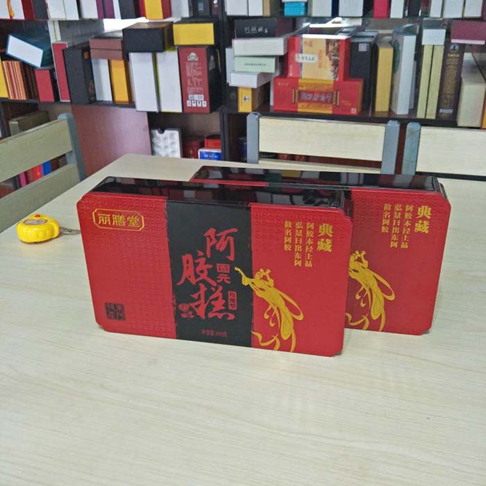 红黑阿胶糕铁盒