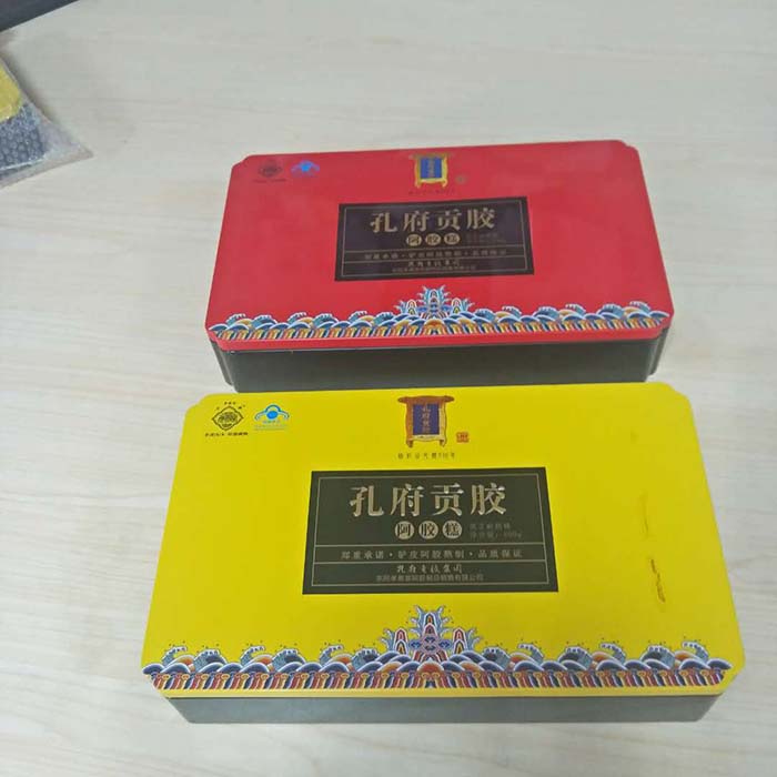 孔府阿胶糕大铁盒